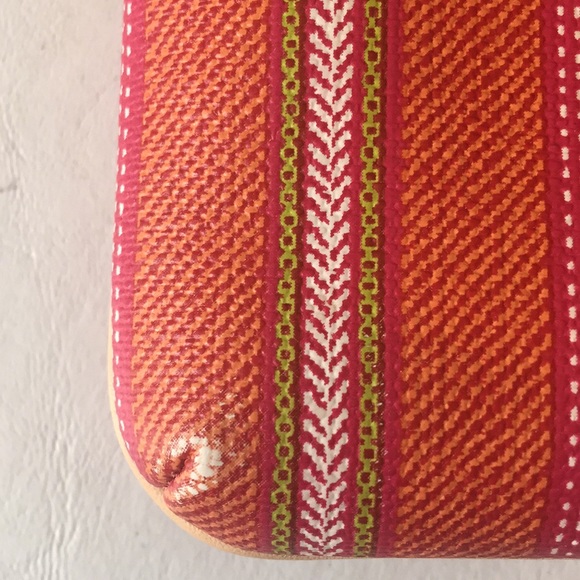 COACH Orange Stripe Wristlet - Picture 4 of 5